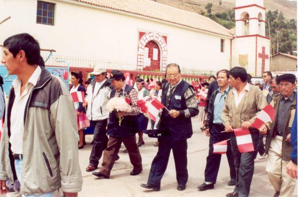 Reunión de los comisionados con pobladores de Tambo - Huancayo