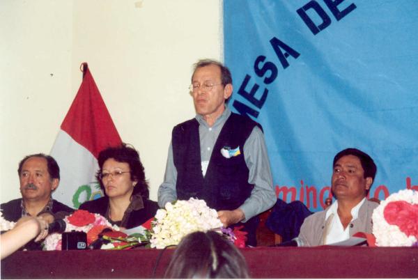 Reunión de los comisionados con pobladores de Tambo - Huancayo