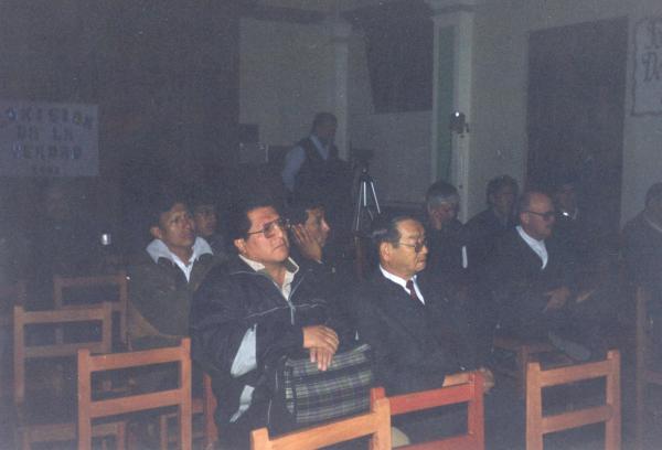 Conferencia de prensa - Salón parroquial de Tarma