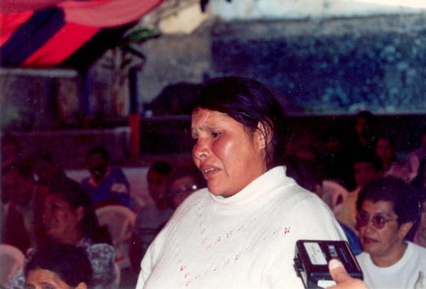 Reunión con familiares y victimas de la violencia de Apurímac