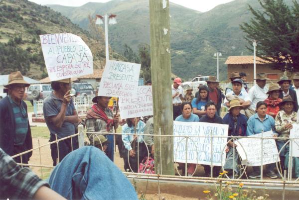 Reunión con autoridades locales y pobladores de Capaya - Apurímac
