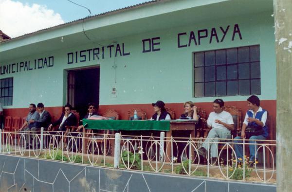 Reunión con autoridades locales y pobladores de Capaya - Apurímac