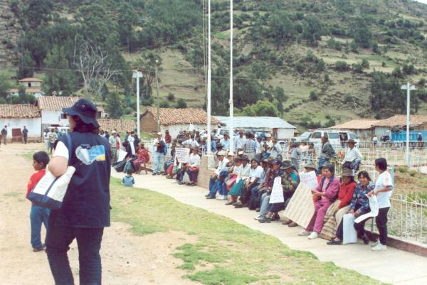 Reunión con autoridades locales y pobladores de Capaya - Apurímac