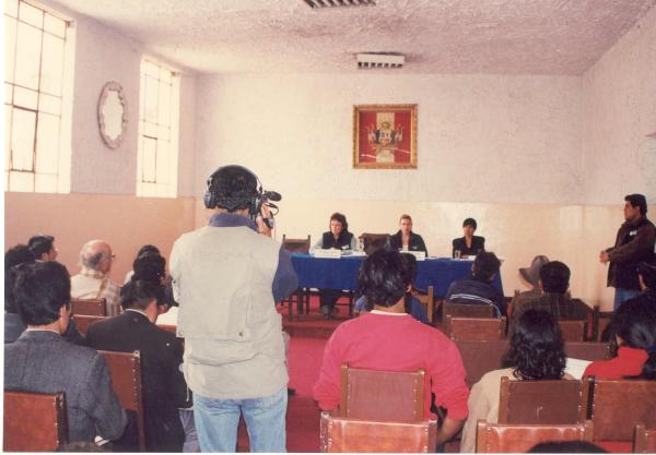 Conferencia Pública de Comisionados en Capaya - Apurímac