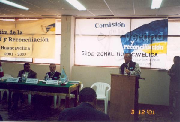 Conferencia pública - Auditorio del Consejo Provincial de Huancavelica