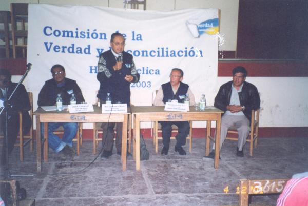 Conferencia pública de comisionados - Consejo Provincial de Acobamba - Huancavelica