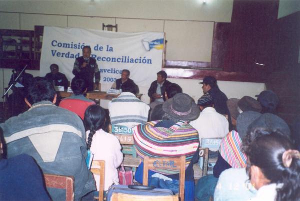 Conferencia pública de comisionados - Consejo Provincial de Acobamba - Huancavelica