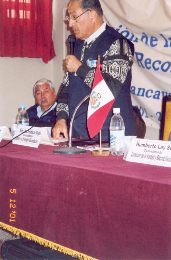 Conferencia pública de comisionados - Consejo Distrital de Lircay - Huancavelica