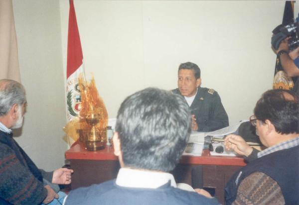 Reunión con autoridades locales de Azángaro - Puno