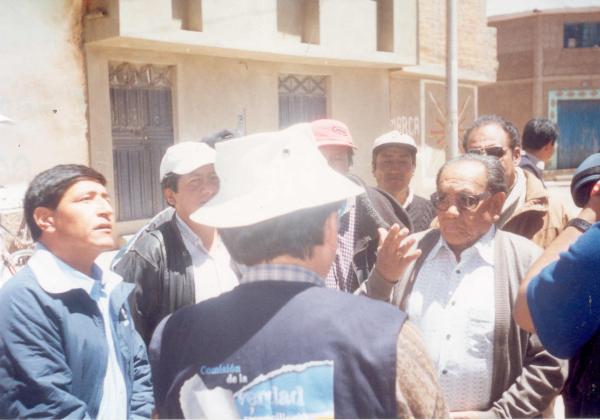 Reunión con autoridades locales de Azángaro - Puno