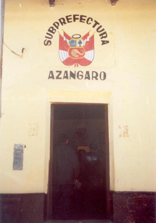 Reunión con autoridades locales de Azángaro - Puno