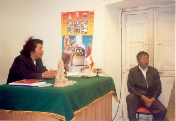 Reunión con autoridades locales de Azángaro - Puno