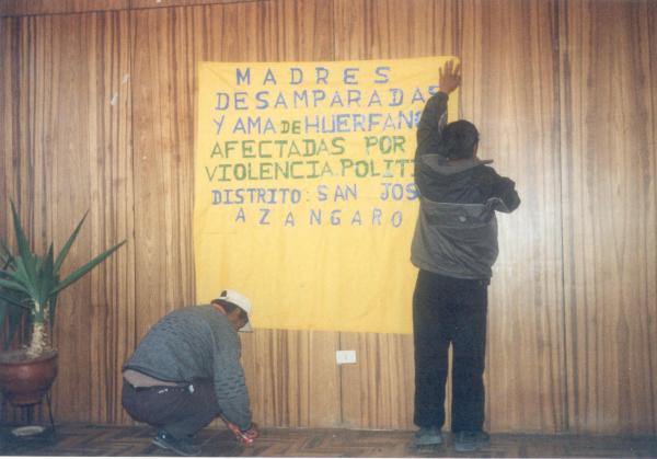 Conferencia pública de comisionados - Salón consistorial de la Municipalidad de Azángaro