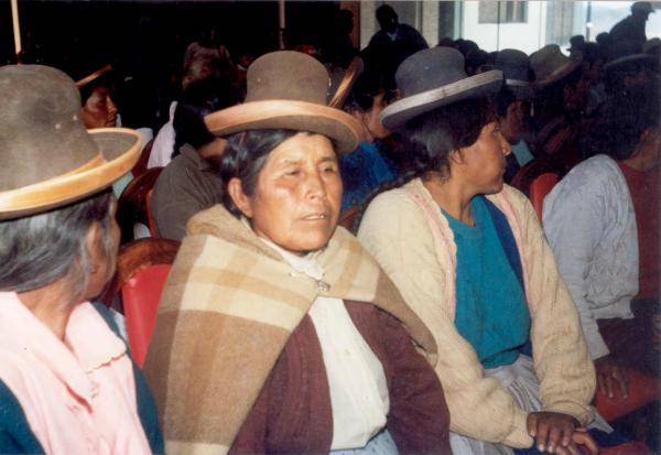 Conferencia pública de comisionados - Salón consistorial de la Municipalidad de Azángaro