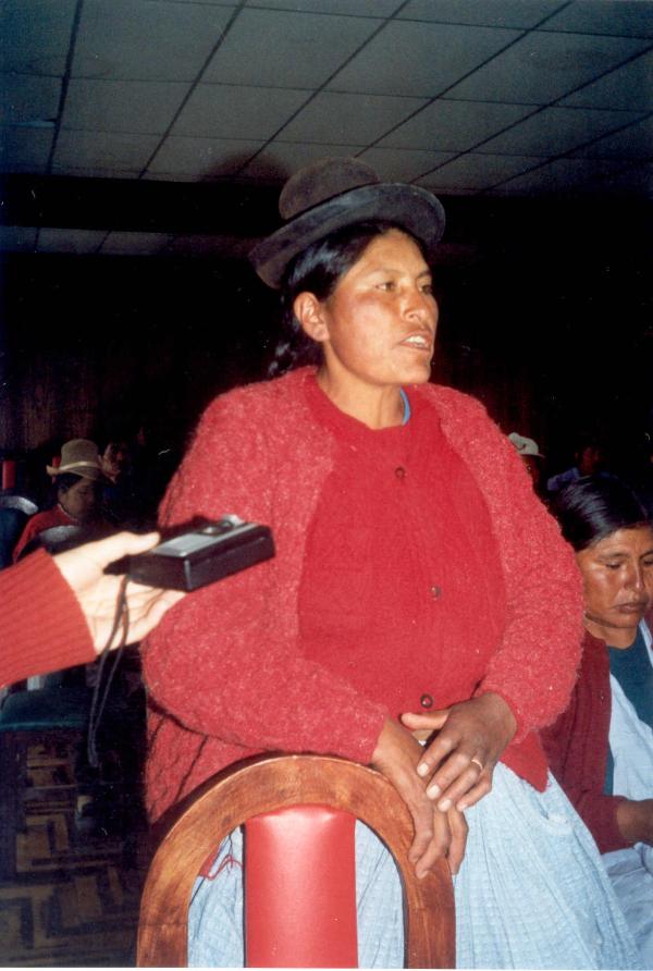 Conferencia pública de comisionados - Salón consistorial de la Municipalidad de Azángaro