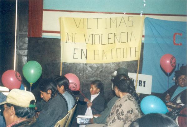 Conferencia pública de comisionados - Teatro Municipal de Ayaviri