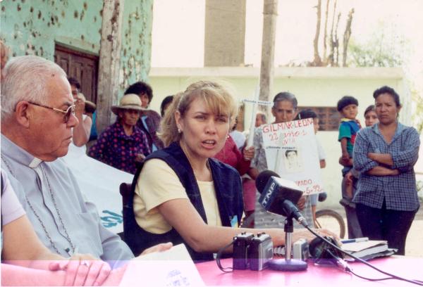 Reunión de los comisionados con autoridades locales, eclesiásticas y pobladores de Santa