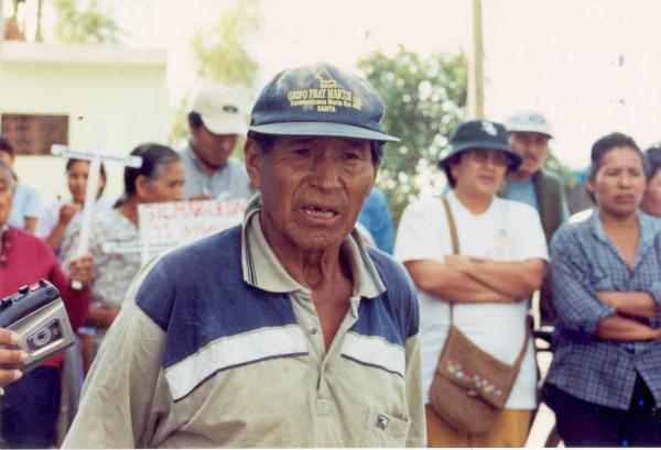 Reunión de los comisionados con autoridades locales, eclesiásticas y pobladores de Santa