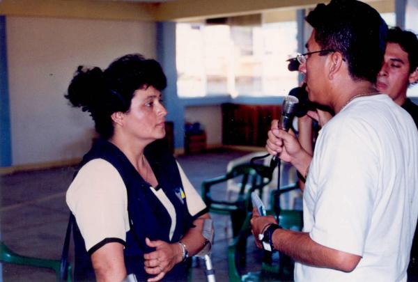 Reunión de los comisionados con Fuerzas Policiales en Tarapoto