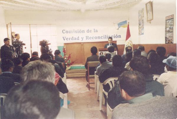 Inauguración de la sede zonal de la Comisión de la Verdad y Reconciliación de Huancavelica