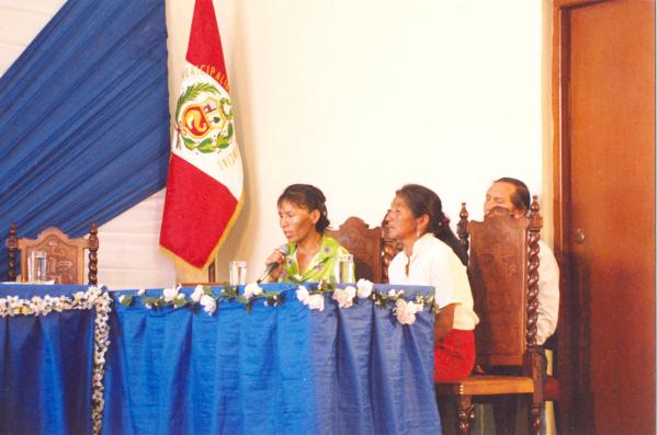 Desarrollo de asamblea pública Huánuco