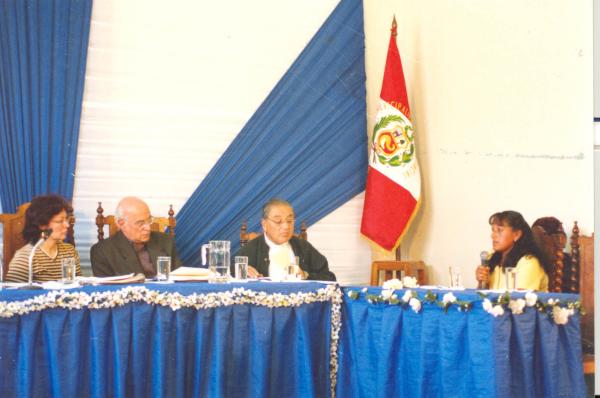 Desarrollo de asamblea pública Huánuco