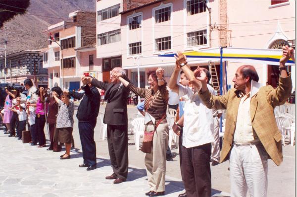 Desarrollo de asamblea pública Huánuco