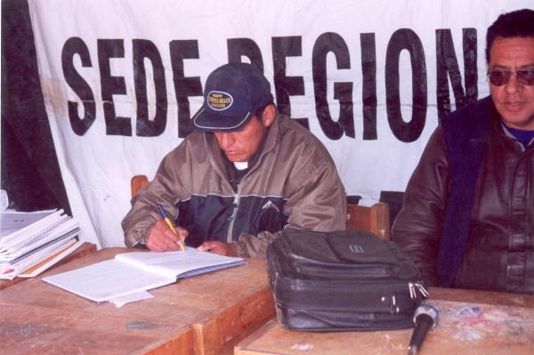 Clausura de la asamblea pública de Chungui- Ayacucho