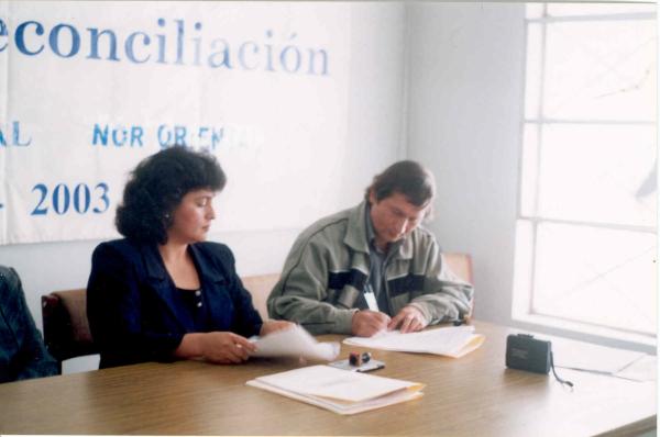 Firma de convenio entre la Comisión de la Verdad y Reconciliación y otras instituciones - Huánuco