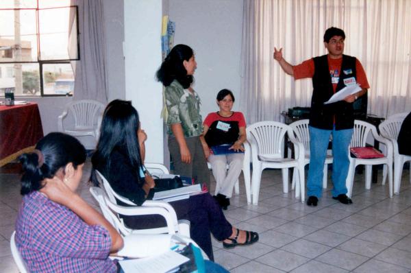 Taller de voluntarios en Ica