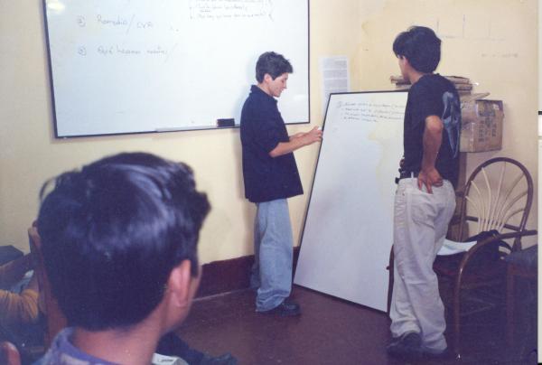 Taller de preparación de voluntarios en Abancay