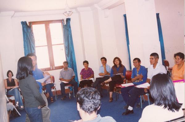 Taller sobre desaparecidos a voluntarios - Abancay