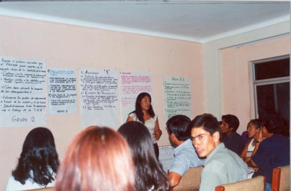 Taller de voluntarios en Huánuco