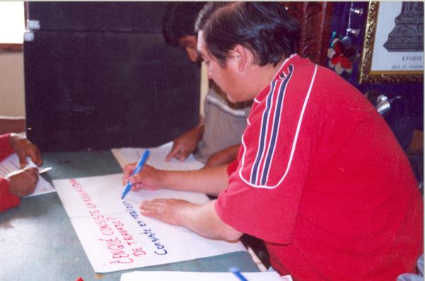 Taller con voluntario de Cangallo - Ayacucho