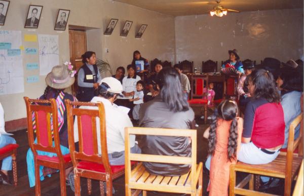 Taller con voluntario de Cangallo - Ayacucho