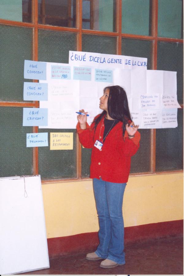 Taller con voluntarios en San Miguel - Ayacucho