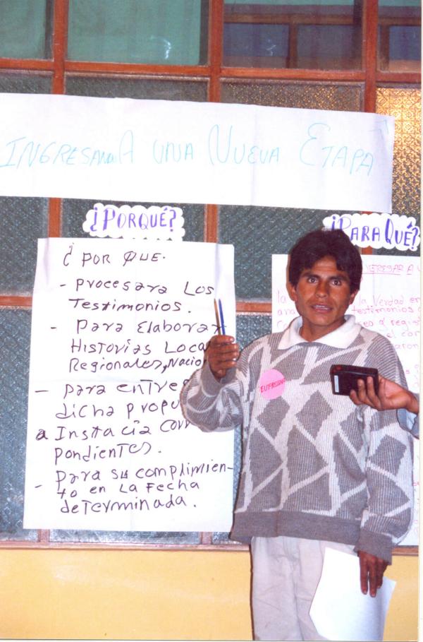 Taller con voluntarios en San Miguel - Ayacucho