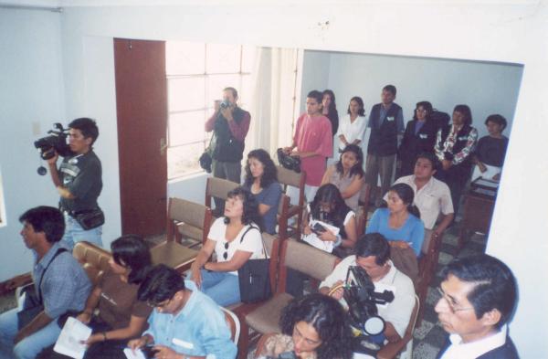 Conferencia de prensa y entrevistas en Huánuco