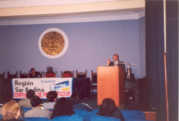Conferencia de prensa "Avances y Perspectivas" en Cusco