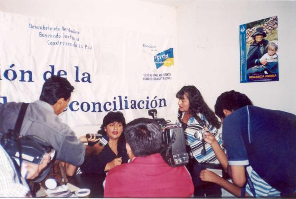 Conferencia de prensa sobre el cierre de la oficina de la Comisión de la Verdad y Reconciliación - Huánuco