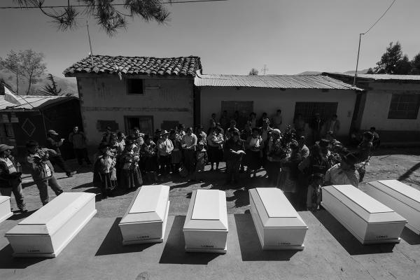 Entrega de los restos de las víctimas de la Masacre de Aranhuay