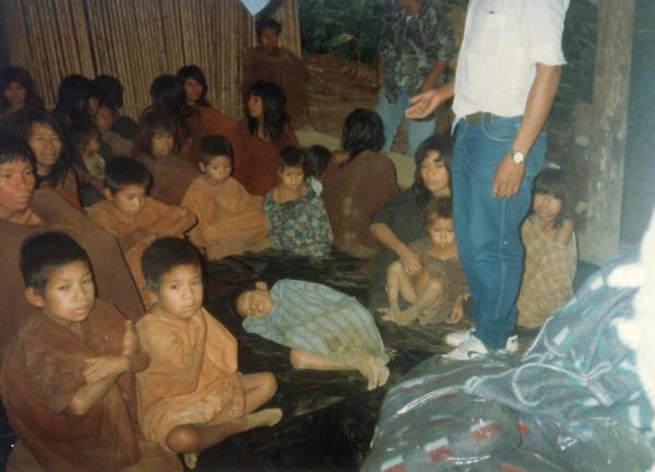 Población asháninka enferma por desnutrición