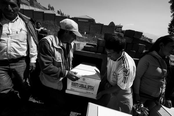 Entrega de los restos de las víctimas de la Masacre de Aranhuay