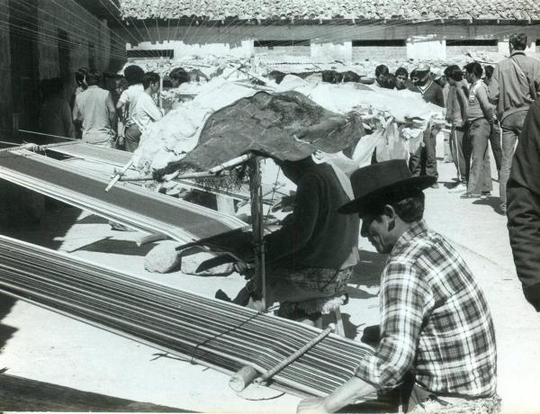 En los patios de trabajo de la cárcel de Ayacucho