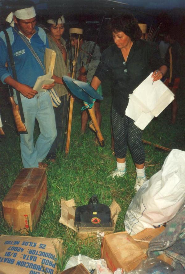 Donaciones son recibidas por la comunidad asháninka