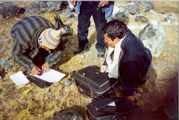 Localización de la fosa Aricoma en la provincia de Carabaya - Puno