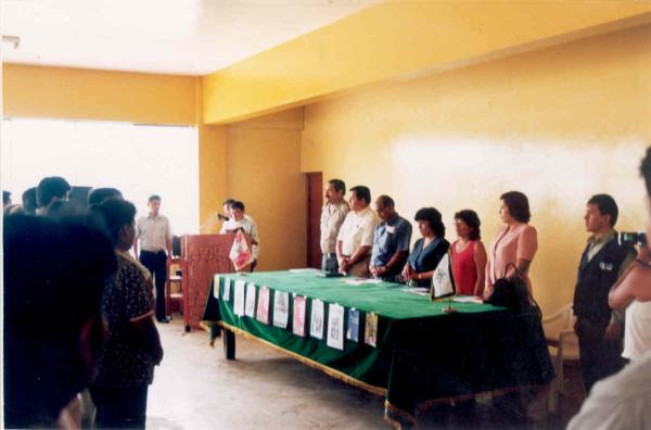Cierre de la Oficina Zonal de Tingo María y Ceremonia de Izamiento de Bandera