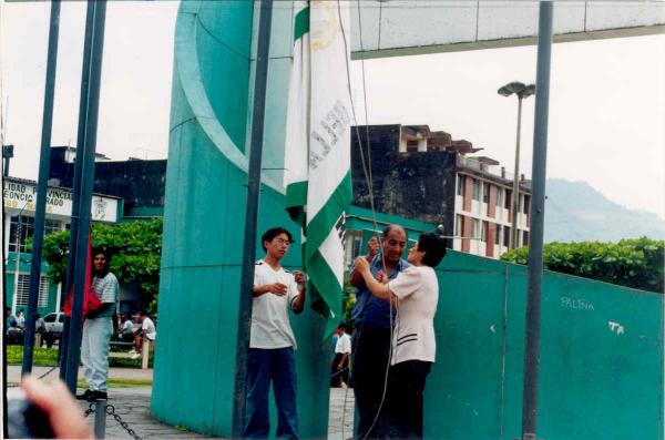 Cierre de la Oficina Zonal de Tingo María y Ceremonia de Izamiento de Bandera