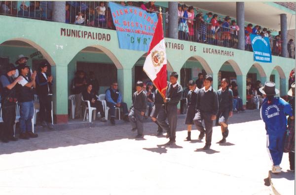 Bienvenida a los miembros de la Comisión de la Verdad y Reconciliación (CVR) en Lucanamarca - Ayacucho