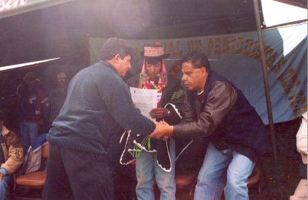 Ceremonia de conmemoración de los caídos en Uchuraccay